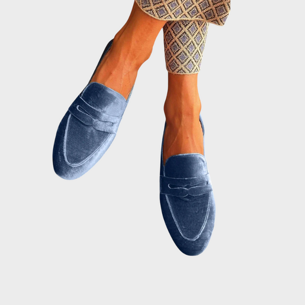 Maelle | Suède pennyloafers voor dames