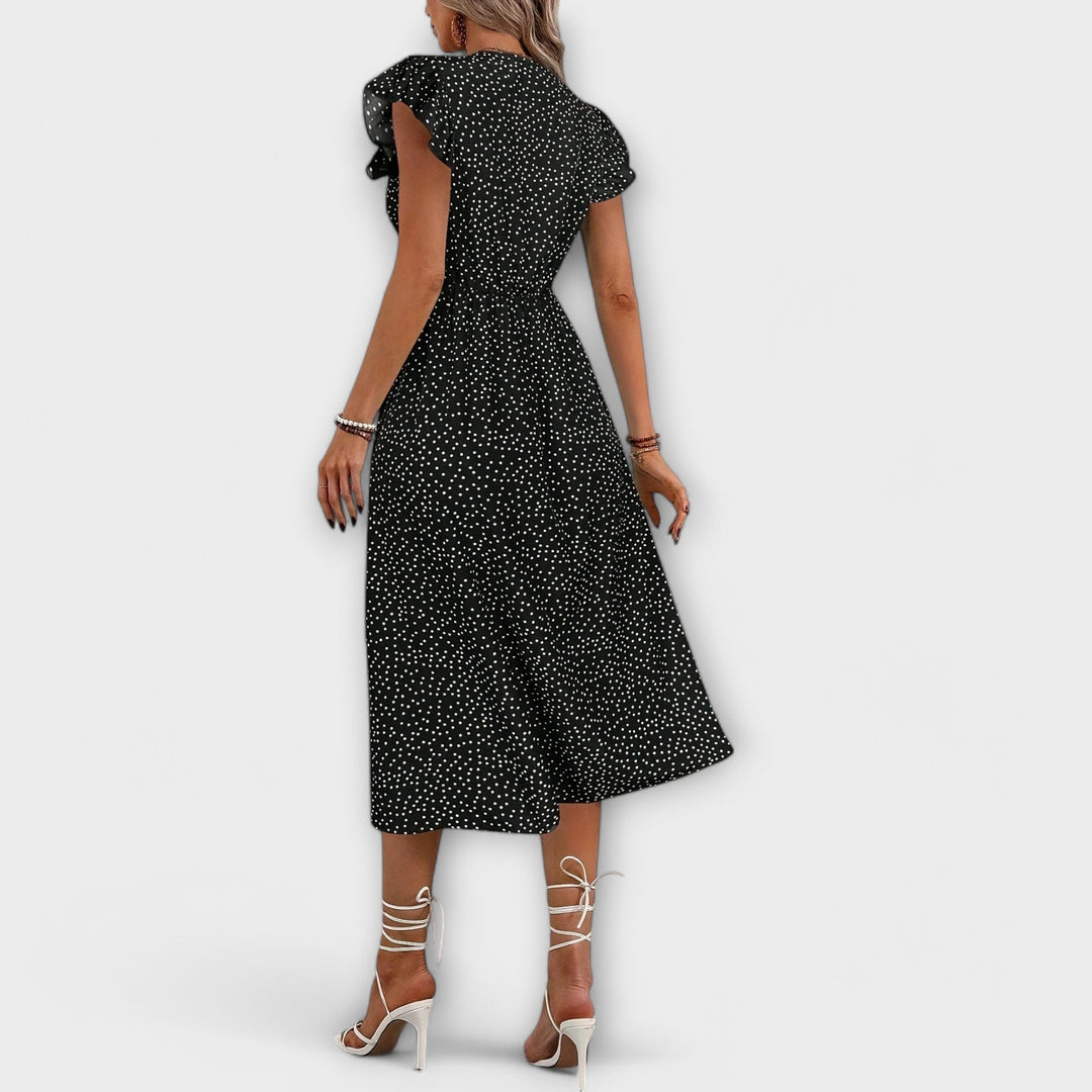 Stijlvolle Polkadot Midi-jurk