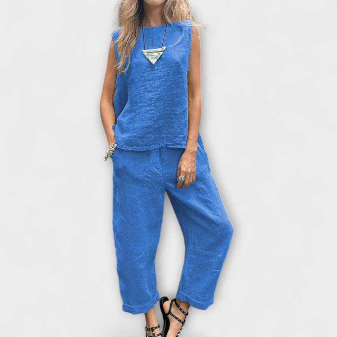 Jennifer - Ontspannen Katoen-Linnen Outfit