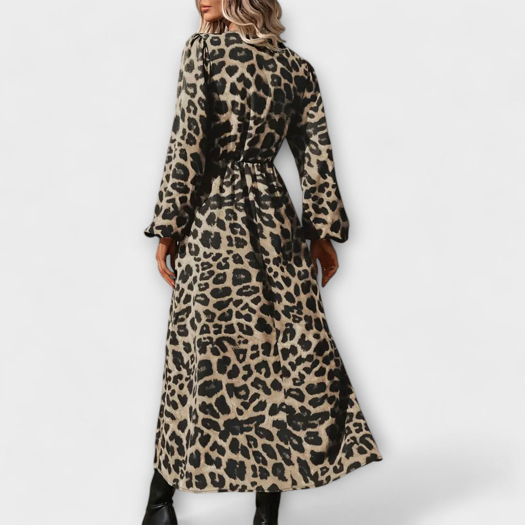 Natalie - Stijlvolle jurk met luipaardprint