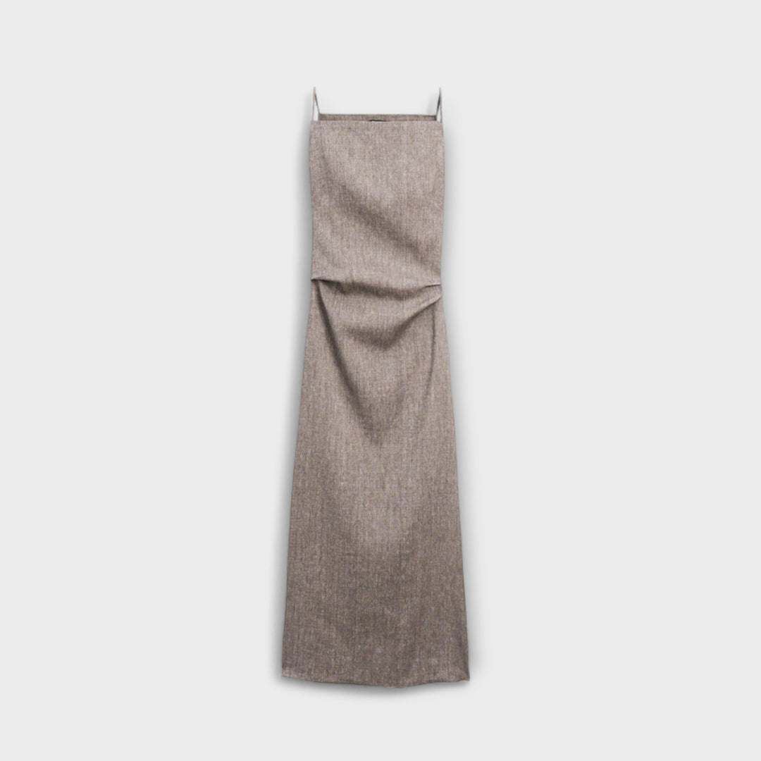 Clara - Vloeiende Maxidress van Linnenmix