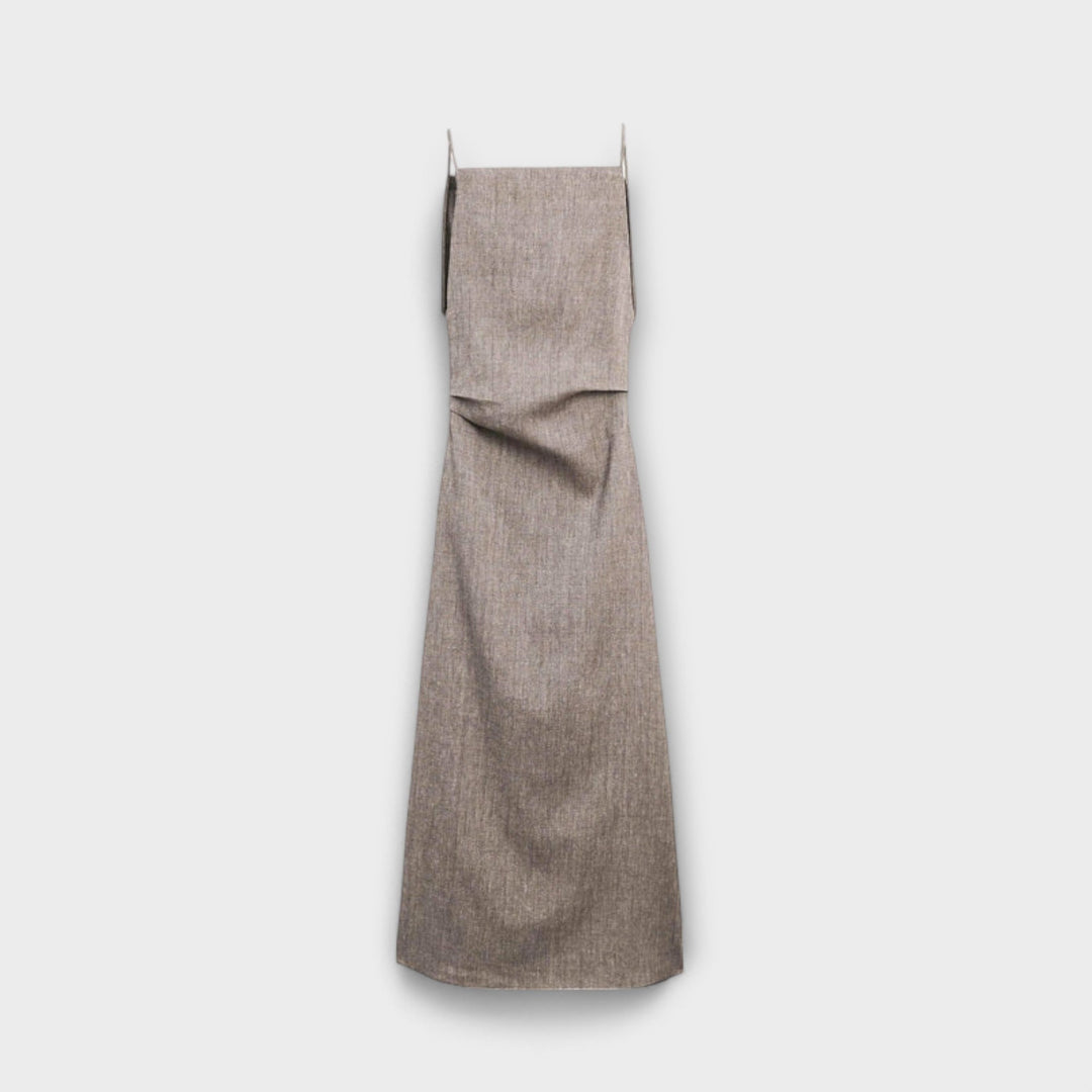 Clara - Vloeiende Maxidress van Linnenmix