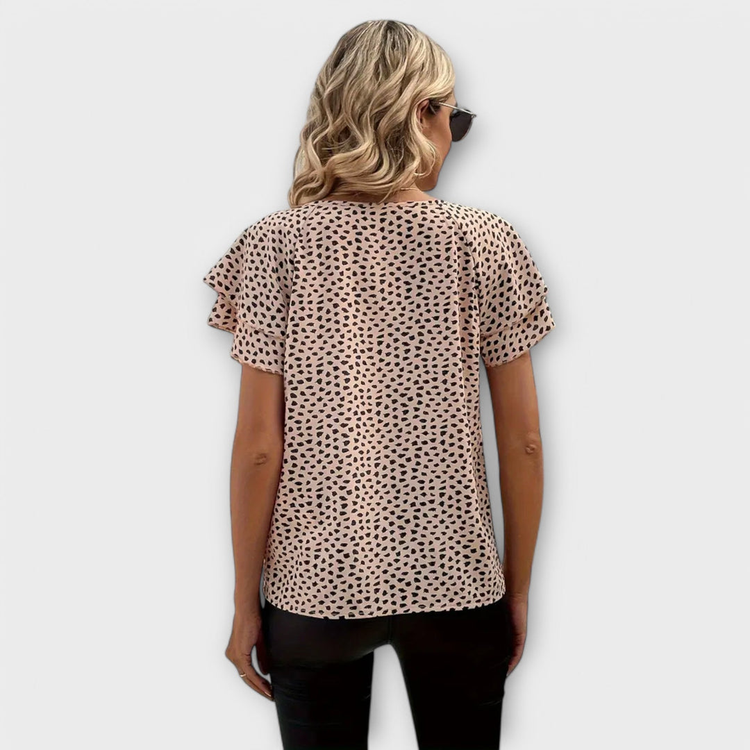 Emily - Allover bedrukte Blouse