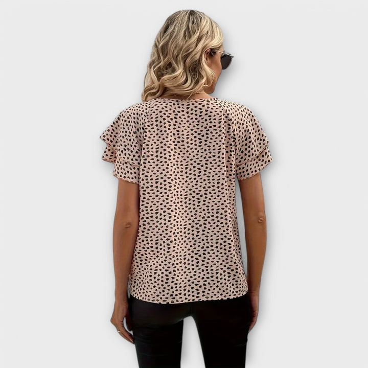 Emily - Allover bedrukte Blouse