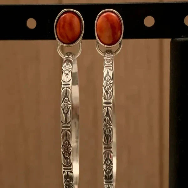 Boho-Vintage-Onyx-Oorbellen