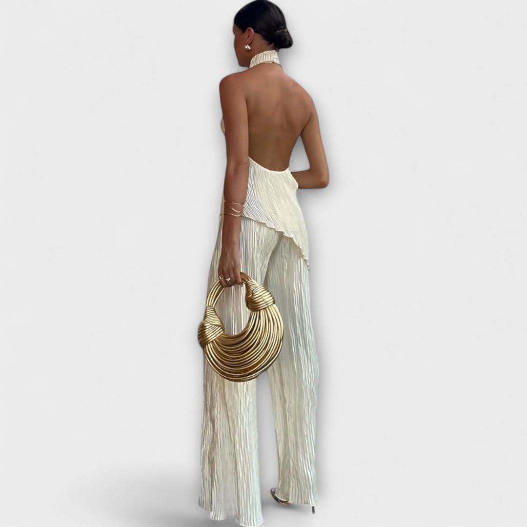Pilarica - Elegante geplisseerde asymmetrische set