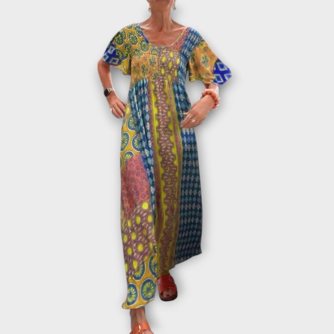 Melania - Levendige Boho-jurk