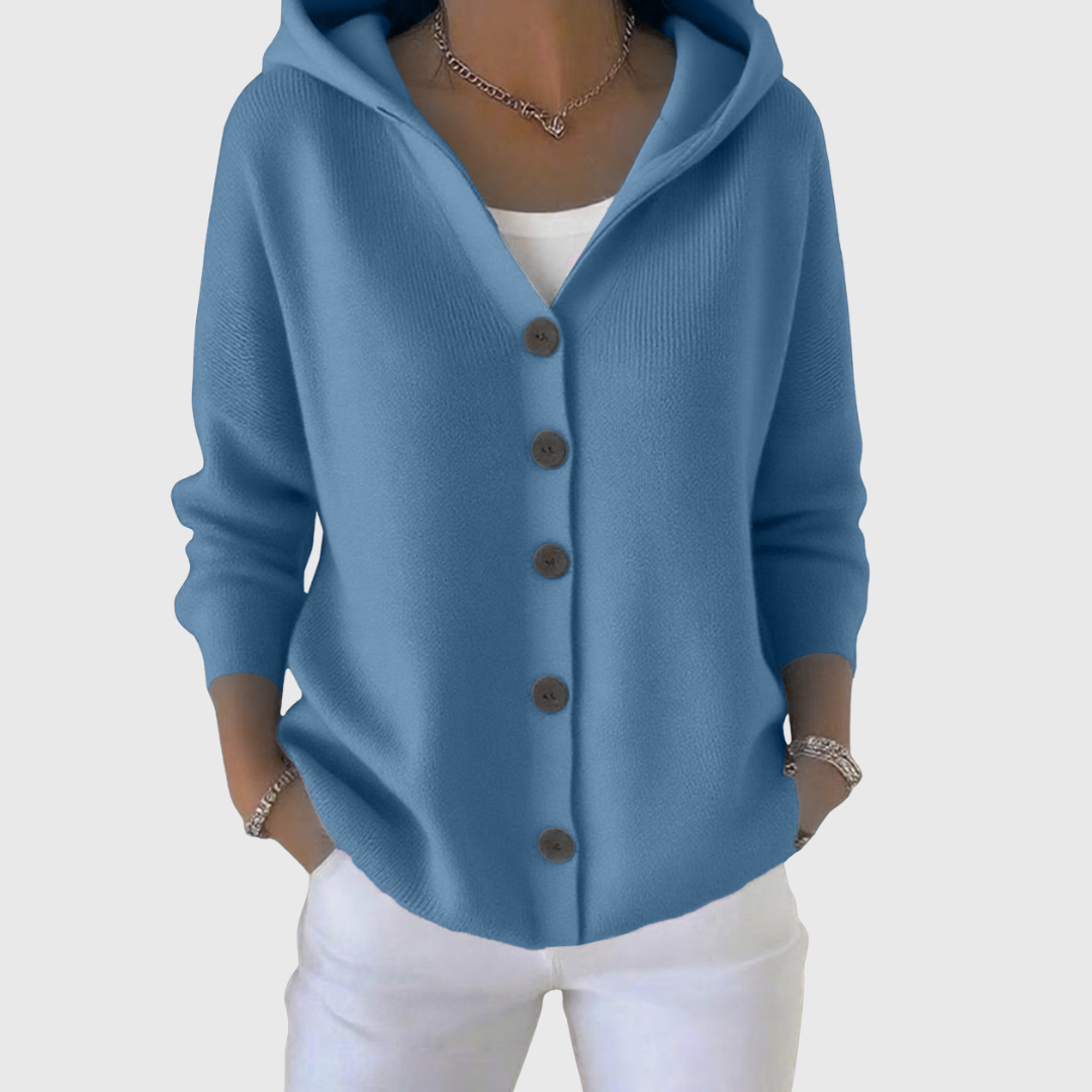 Pippa | Cardigan met kap en knopen voor dames