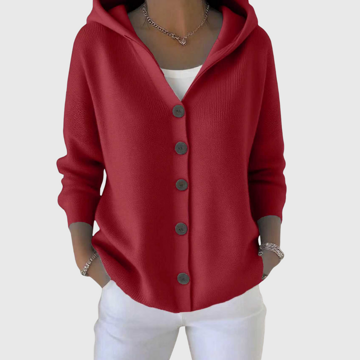 Pippa | Cardigan met kap en knopen voor dames