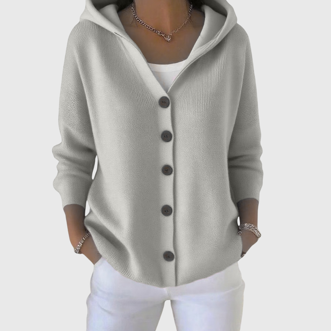 Pippa | Cardigan met kap en knopen voor dames
