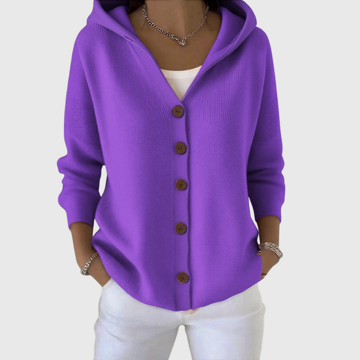 Pippa | Cardigan met kap en knopen voor dames