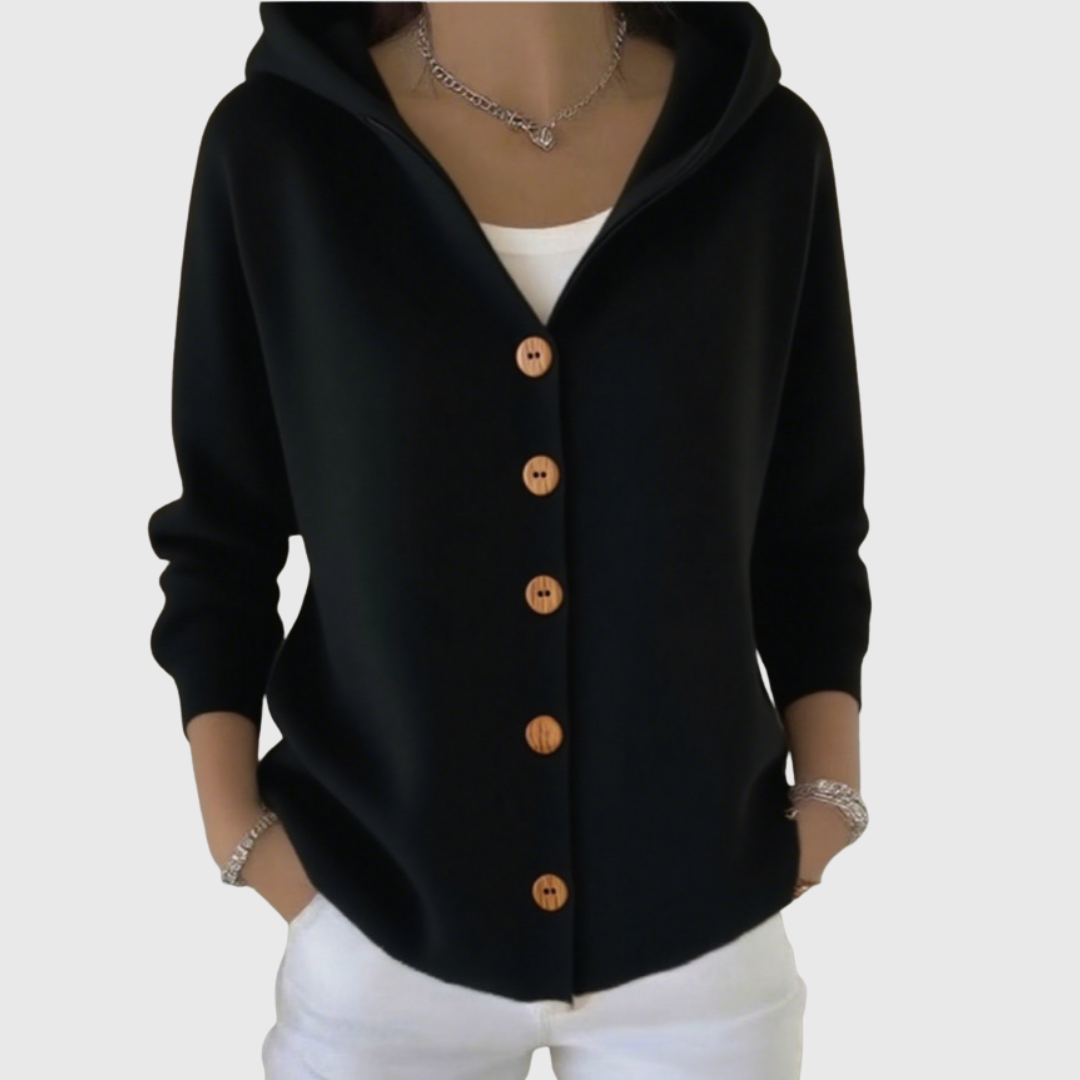 Pippa | Cardigan met kap en knopen voor dames
