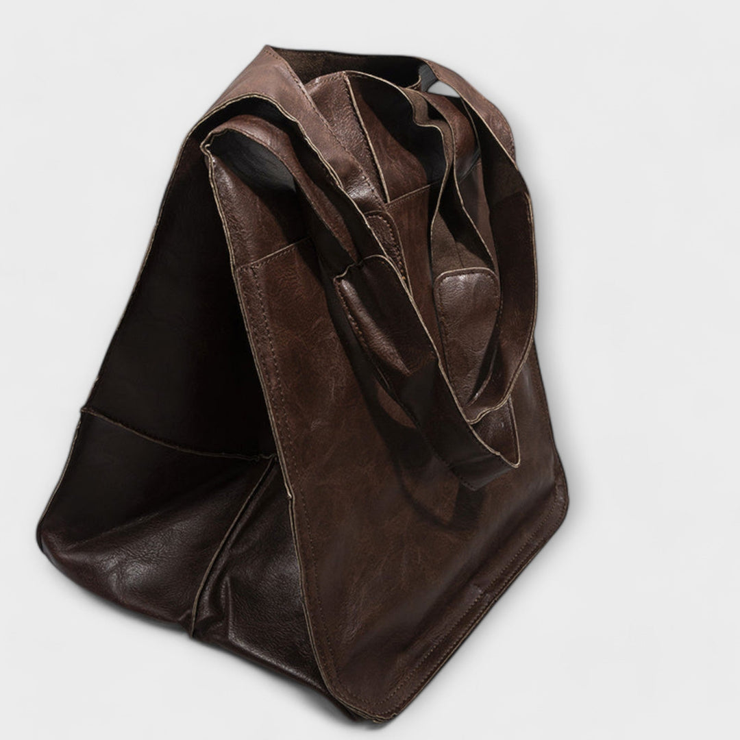 Urania | Oversized leren weekendtas voor dames