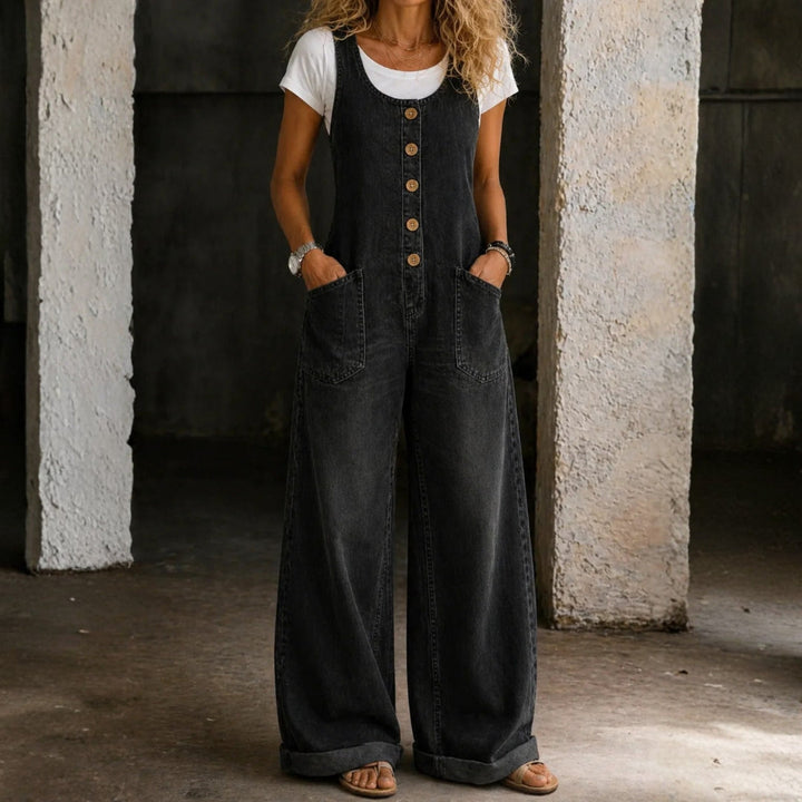 Elisabete - Vintage Gewassen Katoenen Tuinbroeken