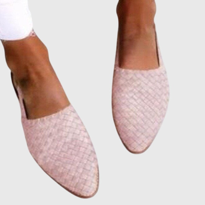 Leah | Gevlochten loafers met open neus voor dames