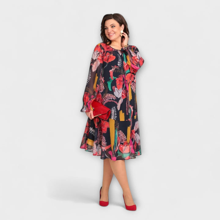 Caroline - Elegante Plus-Size-Jurk voor ultiem comfort