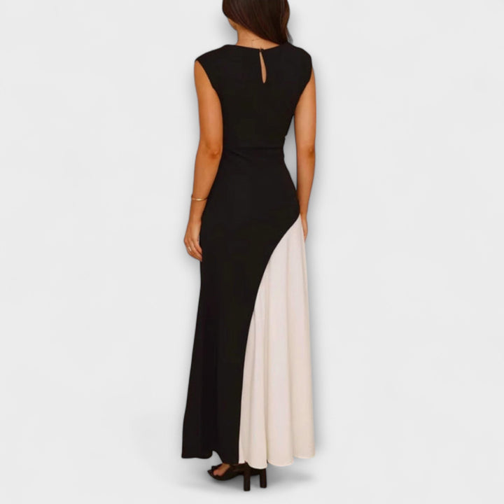 Isabel - Monochrome Kleurblok Taillejurk