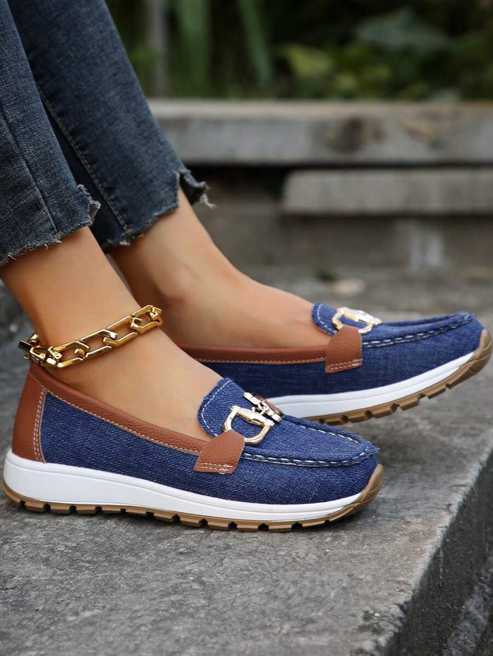 Nicolette | Plateauloafers met kettingdetail voor dames