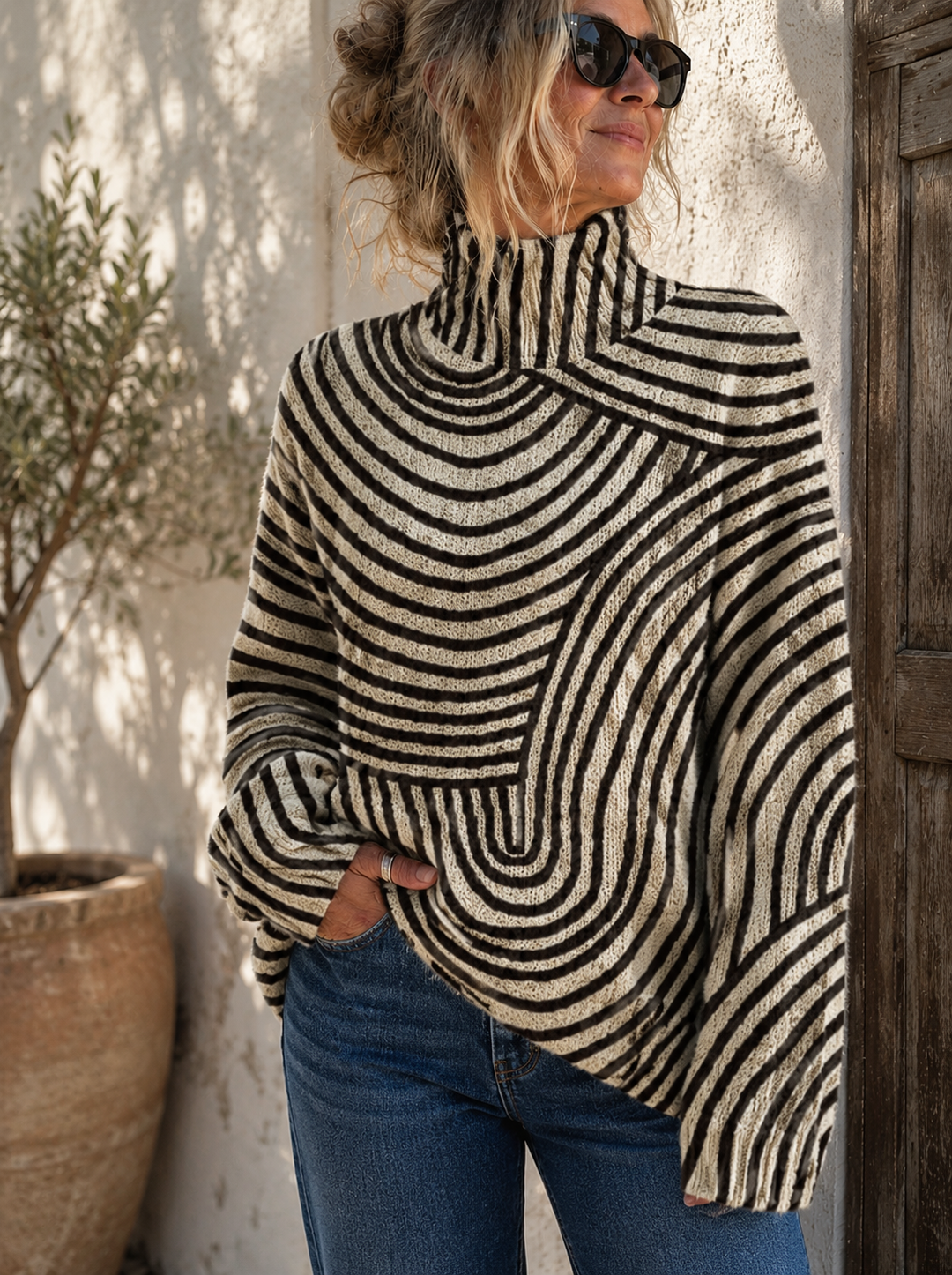 Ruth | Gestreepte coltrui voor dames