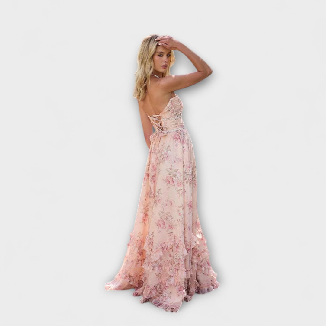 Luzie - Chic Lange Vloeiende Jurk