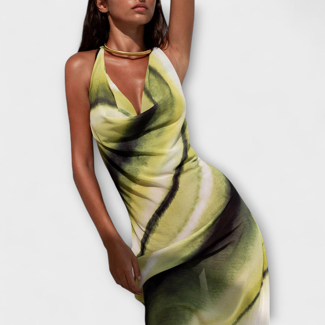 Klassiek Tie-Dye Gradient Maxi Jurk