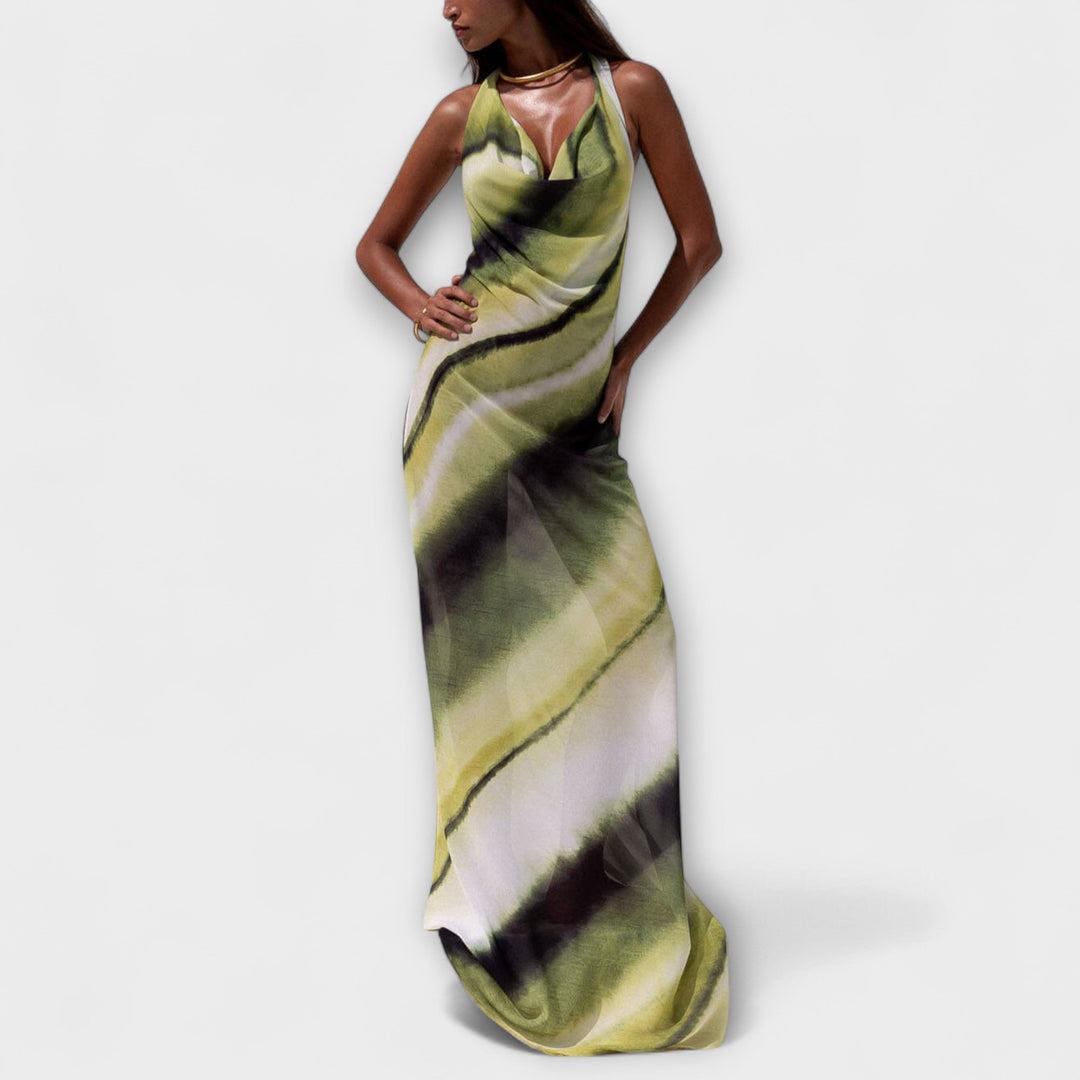 Klassiek Tie-Dye Gradient Maxi Jurk