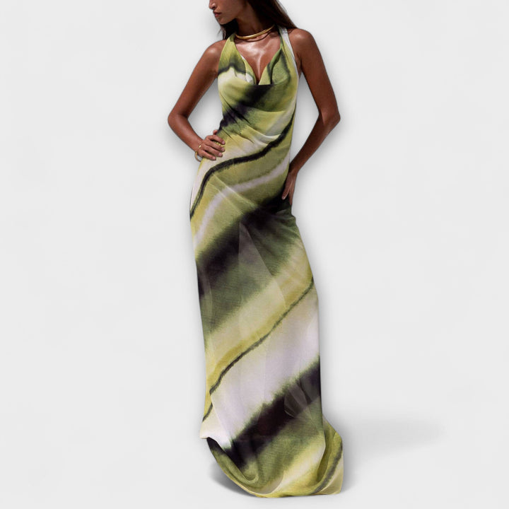 Klassiek Tie-Dye Gradient Maxi Jurk