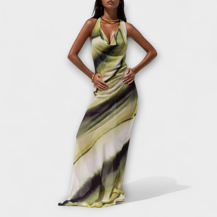 Klassiek Tie-Dye Gradient Maxi Jurk