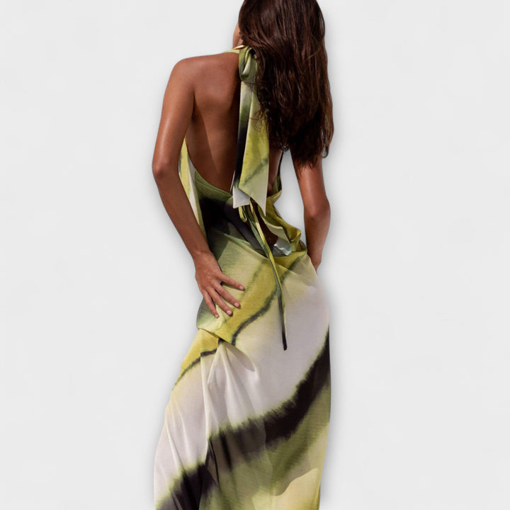 Klassiek Tie-Dye Gradient Maxi Jurk
