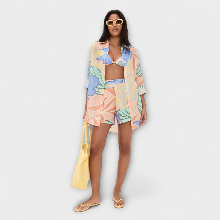 Mary - Tropisch Bladprint Korte Set van Playa Boyfriend