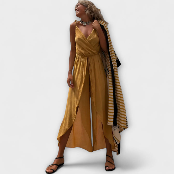 Anna - Donatila Zijde Splits Jumpsuit