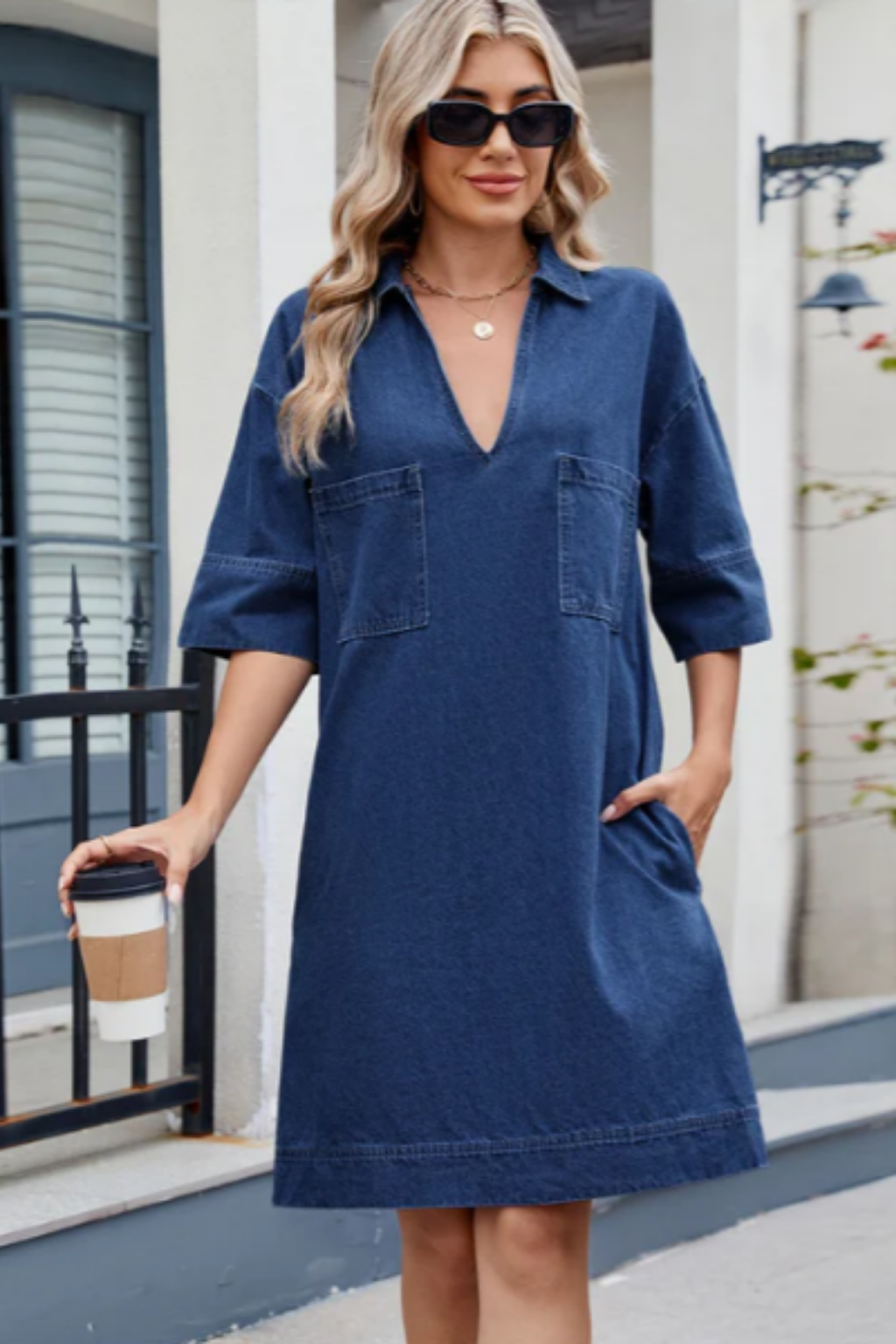Jéssica - Casual Denim Jurk