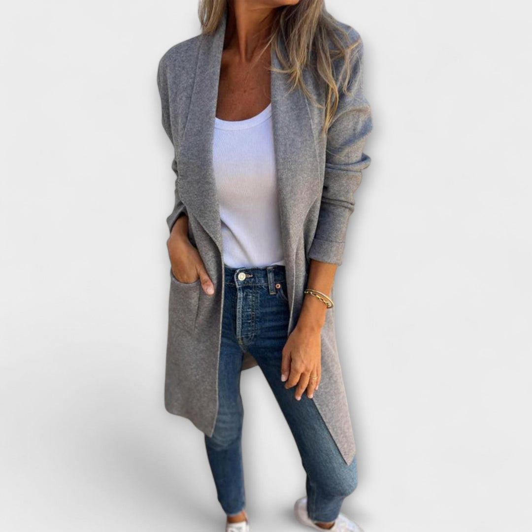 Eliane - Elegante Longline-Cardigan