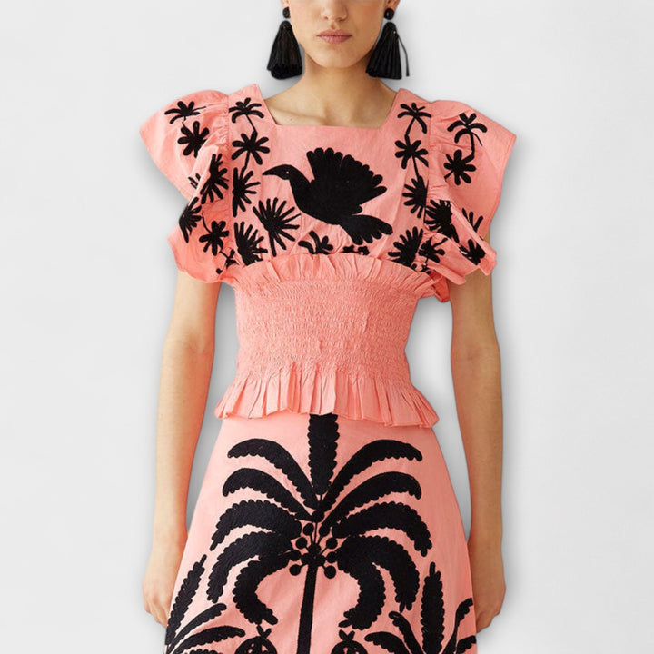 Amy - Stijlvolle Palmboom Jurk
