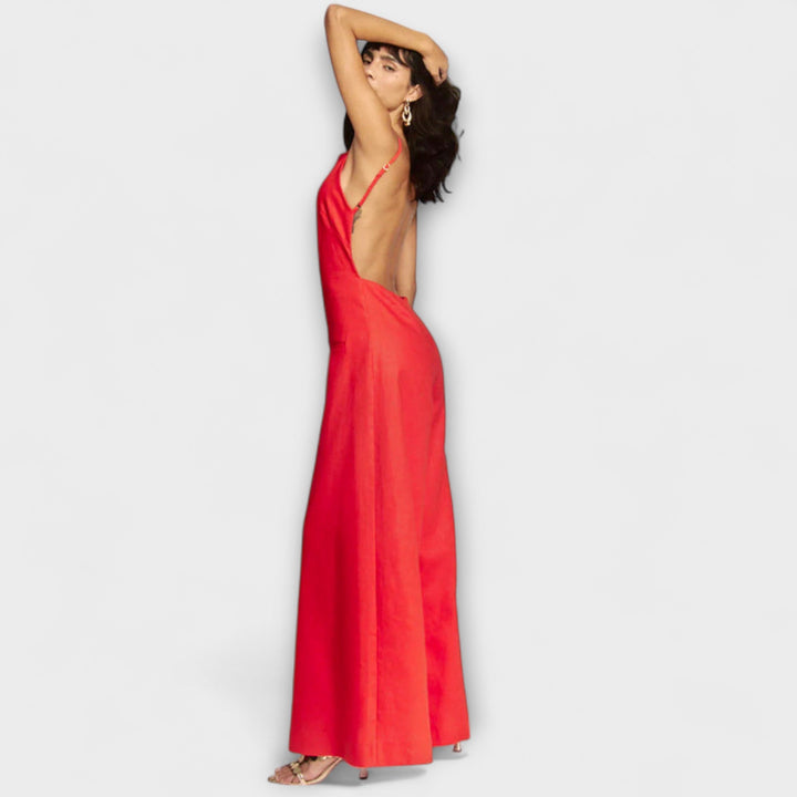 Ylva - Stralende Halter-Jumpsuit