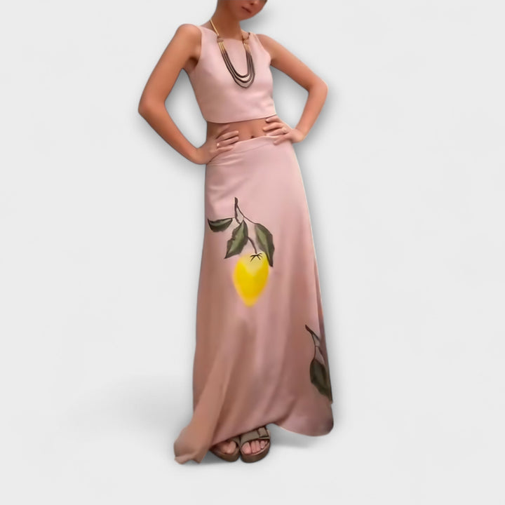Cosima - Amalfi Print Midi-Rok