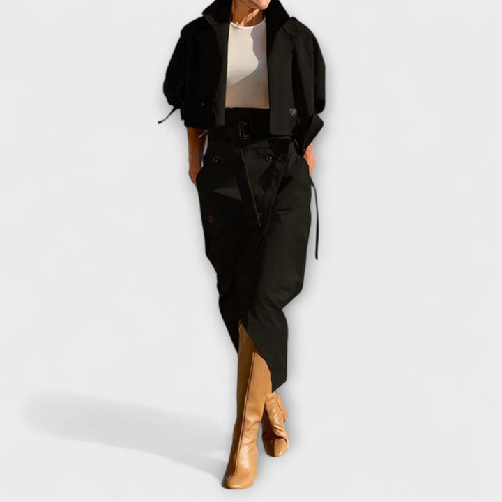 Lyra - Elegante Midi-jack met Rok en Zakken