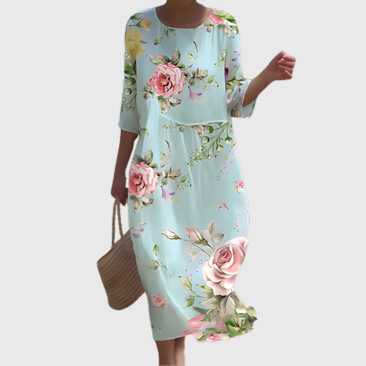 Vloeiende lange jurk – chic en comfortabel