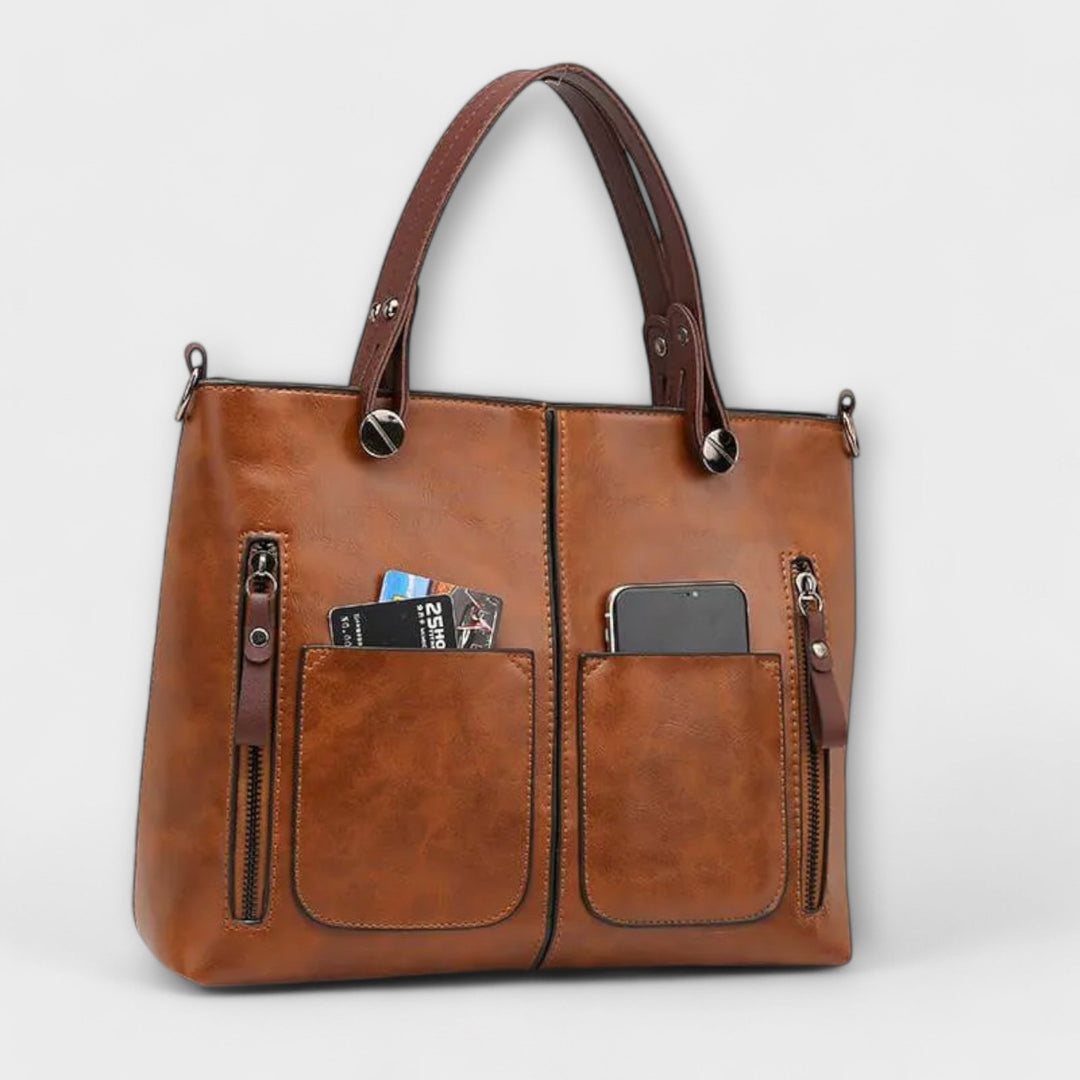 Kristel | Leren shopper voor dames
