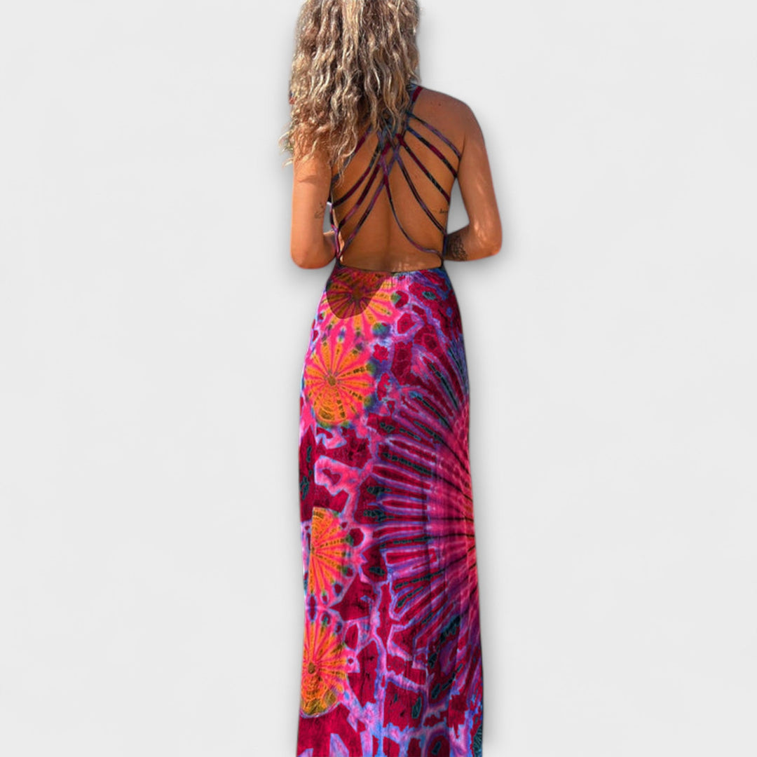 Ronja - La Bamba Tie-Dye Print Maxikleed