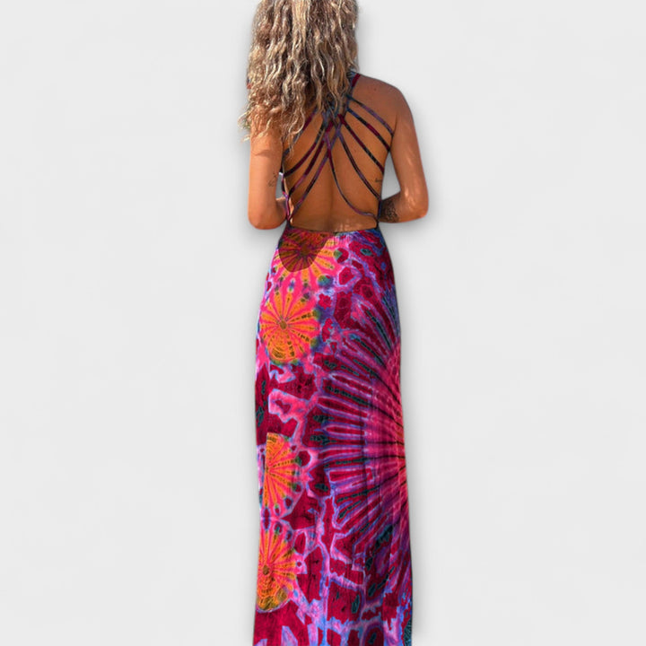 Ronja - La Bamba Tie-Dye Print Maxikleed