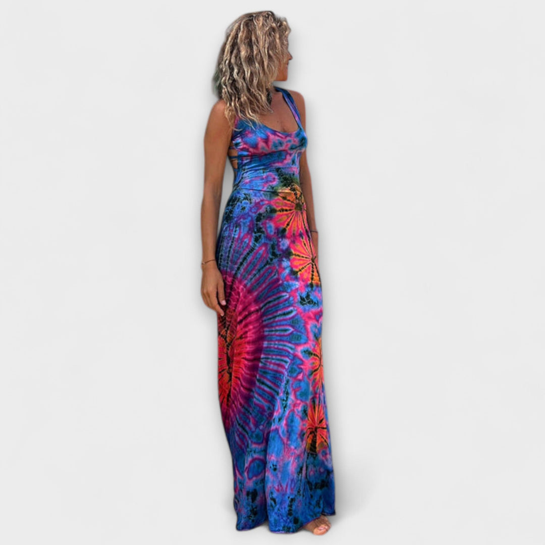 Ronja - La Bamba Tie-Dye Print Maxikleed
