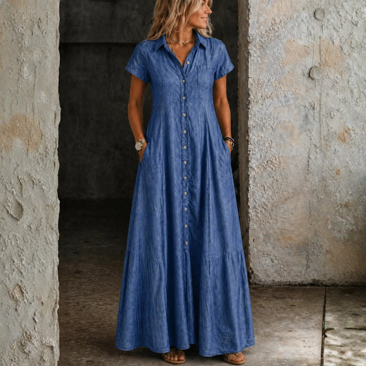 Eliza - Lange Denim Jurk
