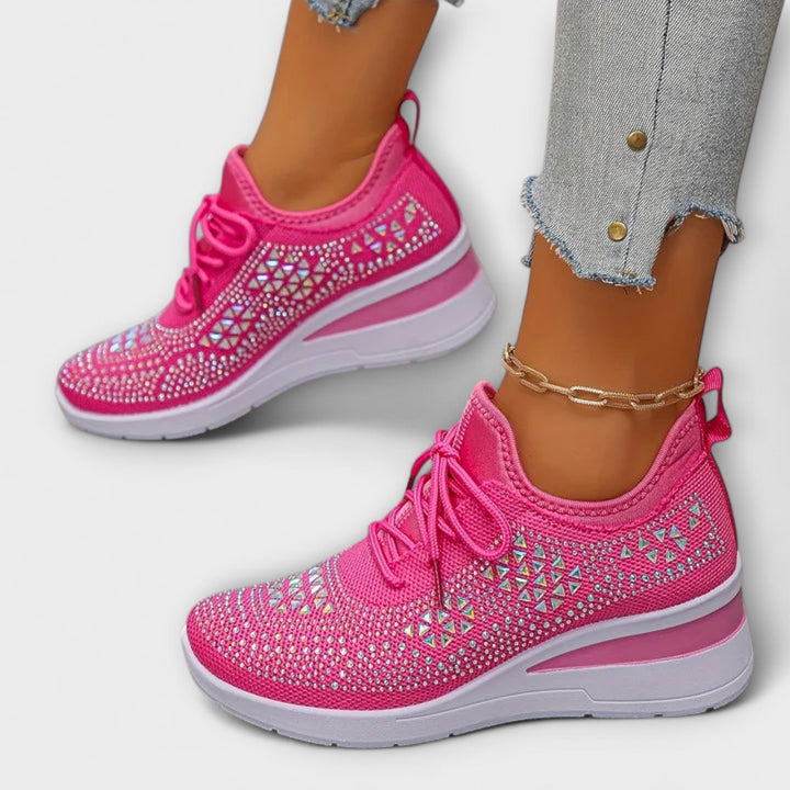 Giselle – Schitterende Orthopedische Sneakers met Strass