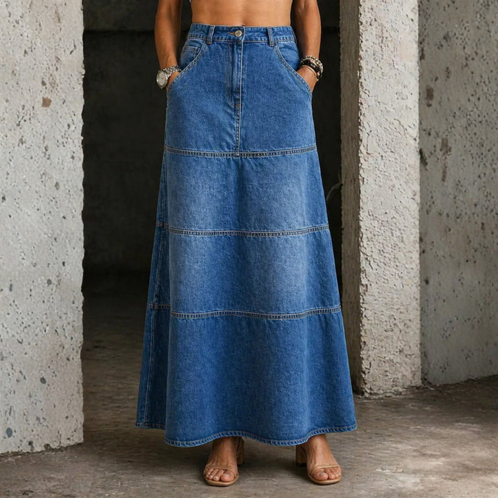 Maria - Midi Jeansrok