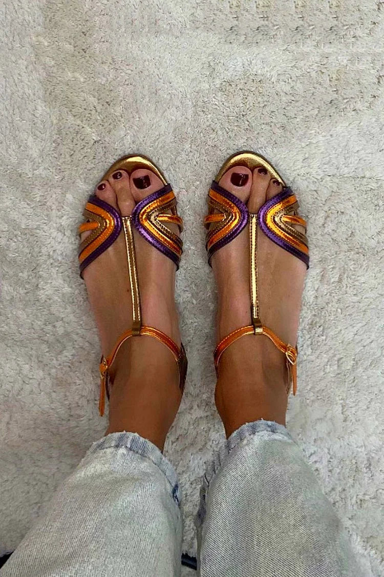 Viviana sandalen in mediterrane kleuren – afbeelding 3