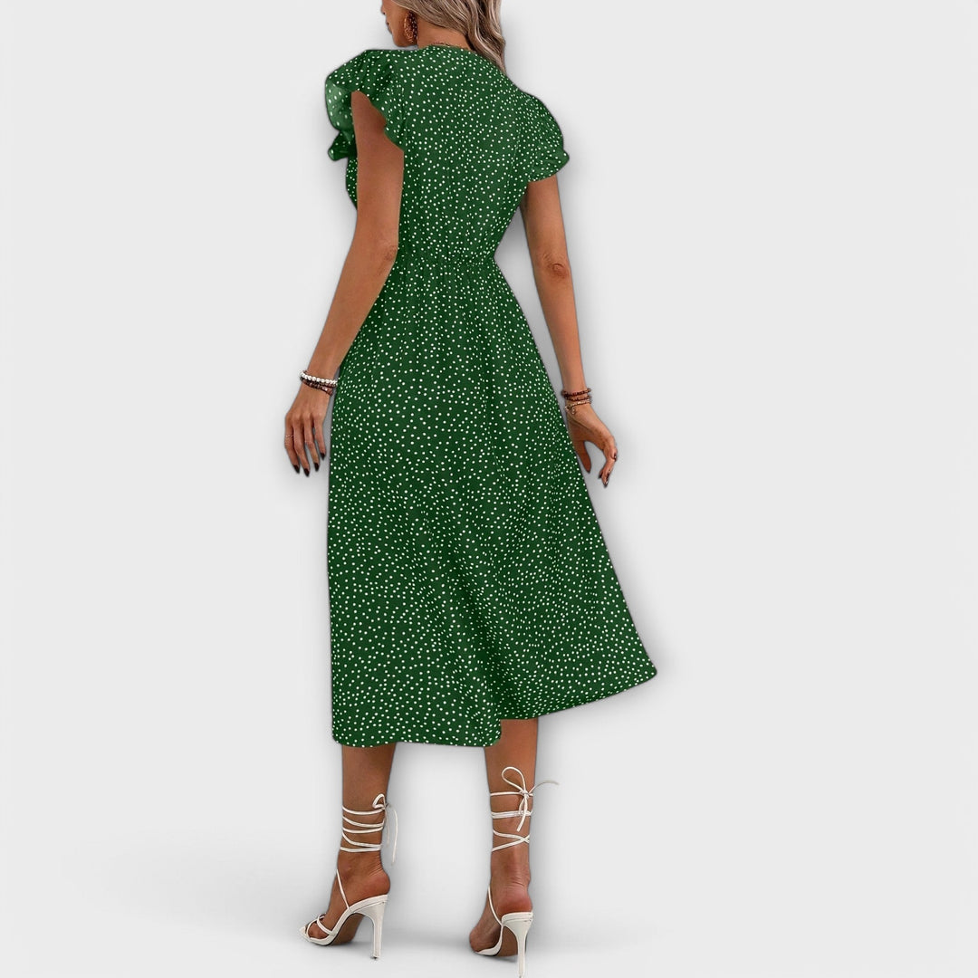 Stijlvolle Polkadot Midi-jurk