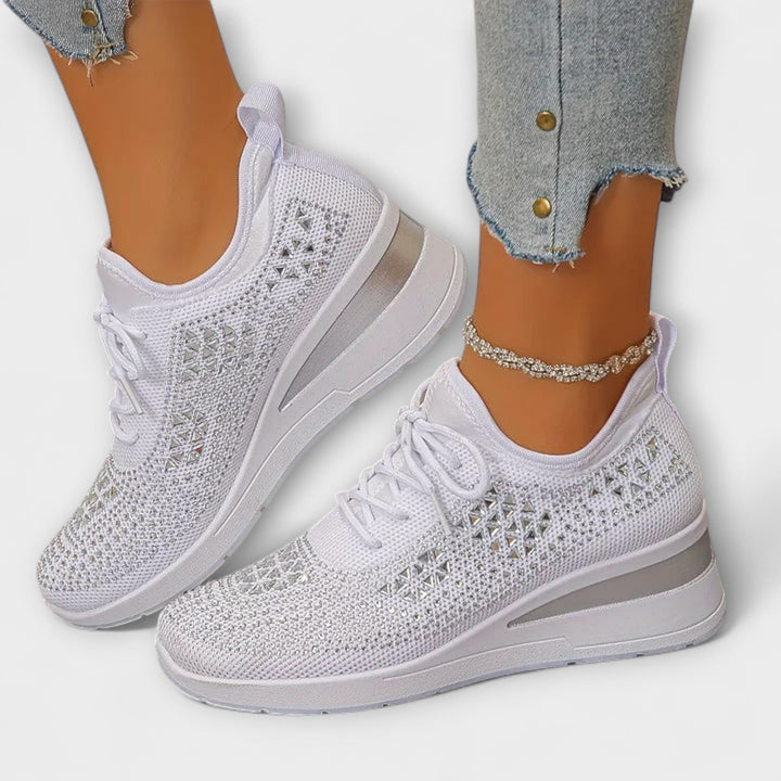 Giselle – Schitterende Orthopedische Sneakers met Strass