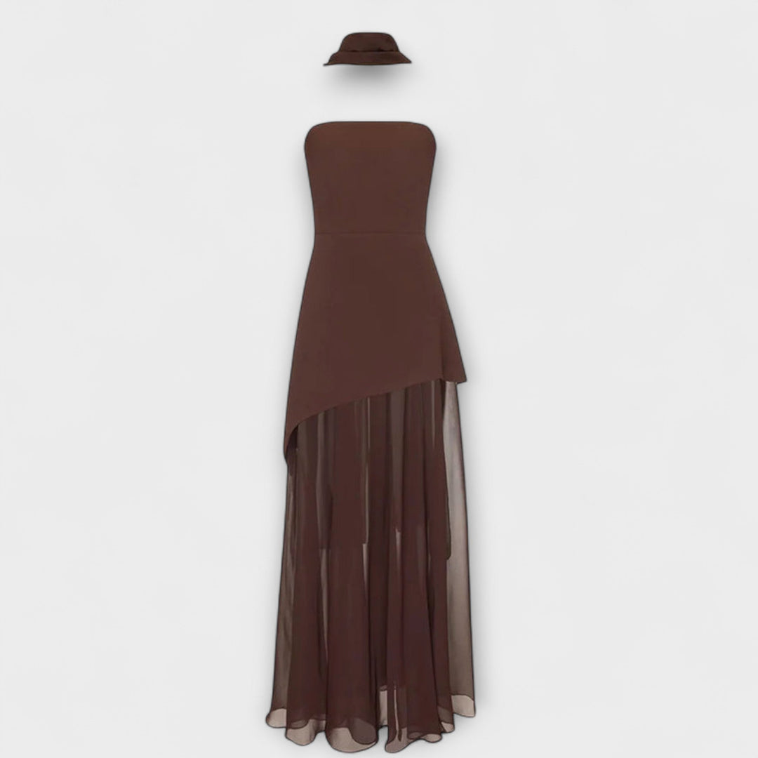 Goldie - Maxikleed van Chiffon
