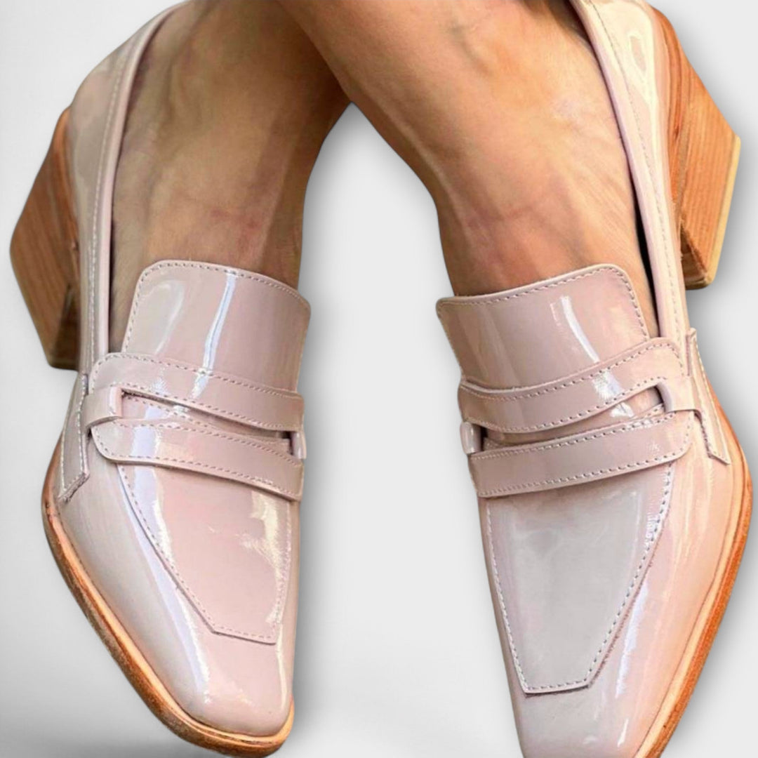 Elaine - Glanzende Loafers